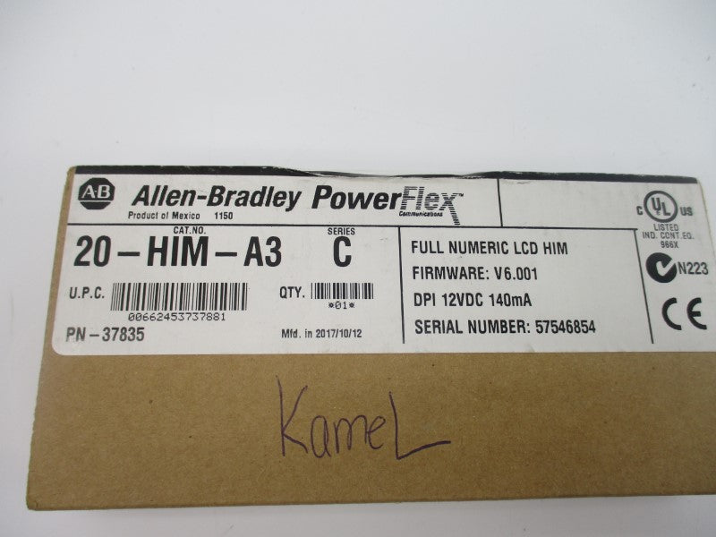 INDUSTRIAL SPARE PART 20-HIM-A3 SER. C F/W 6.001 12VDC DATE: 2017 NSFS