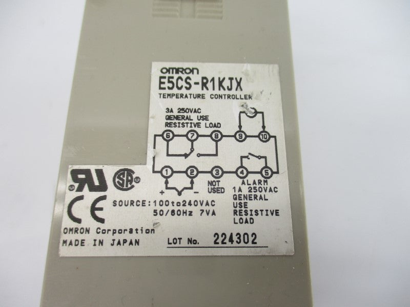 OMRON E5CS-R1KJX 250VAC 3A (AS PICTURED) NSNP