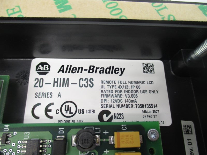 ALLEN BRADLEY 20-HIM-C3S SER. A F/W V3.006 12VDC NSNP