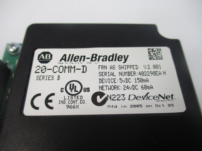ALLEN BRADLEY 20-COMM-D SER. B F/W V2.001 24VDC NSNP
