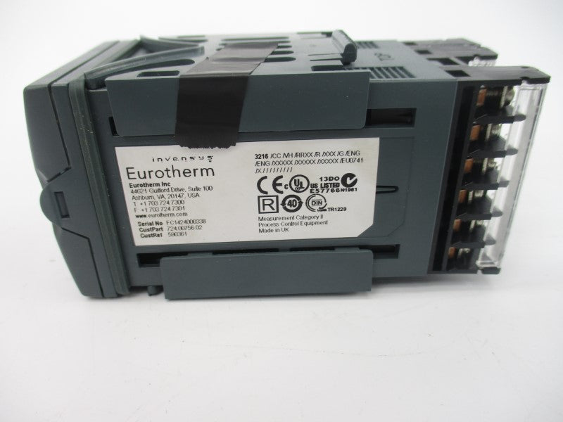 EUROTHERM 3216/CC/VH/RRXX/R/XXX/G/ENG/ENG/XXXXX 100-240VAC 2A NSMP