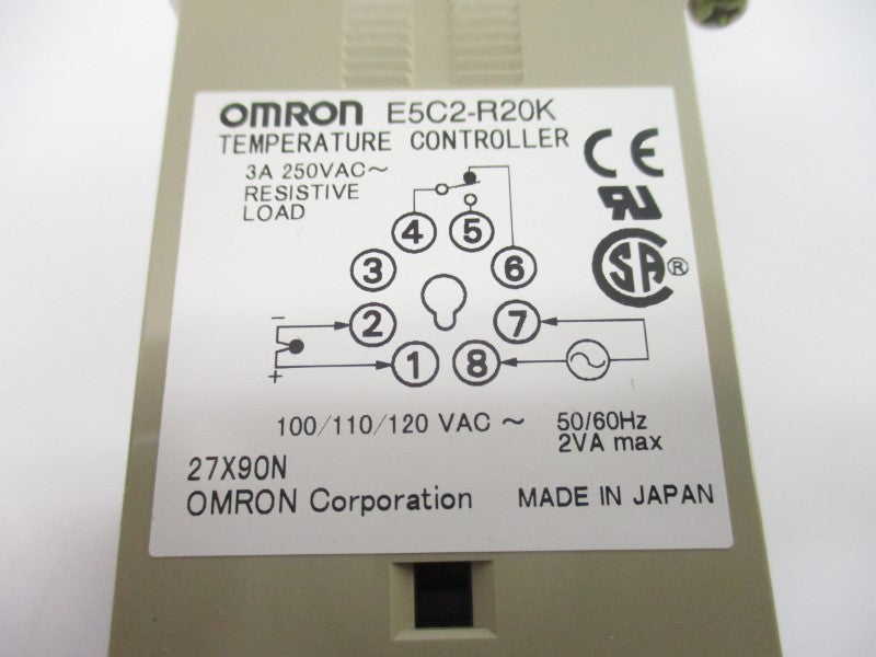 OMRON E5C2-R20K 100/110/120VAC 0-800'F NSNP