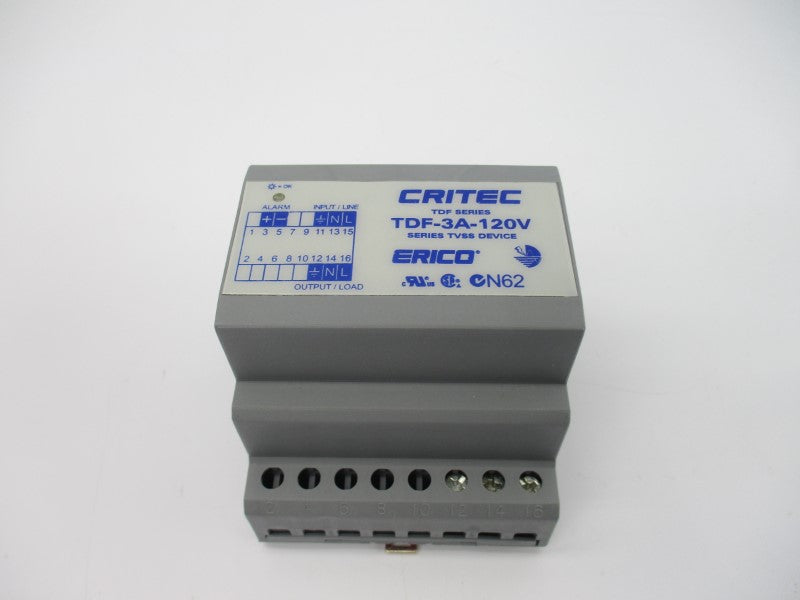 ERICO TDF-3A-120V 120VAC/DC 3A NSMP