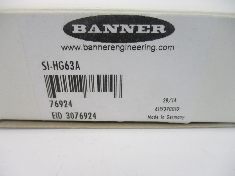 BANNER ENGINEERING SI-HG63A 76924 NSMP