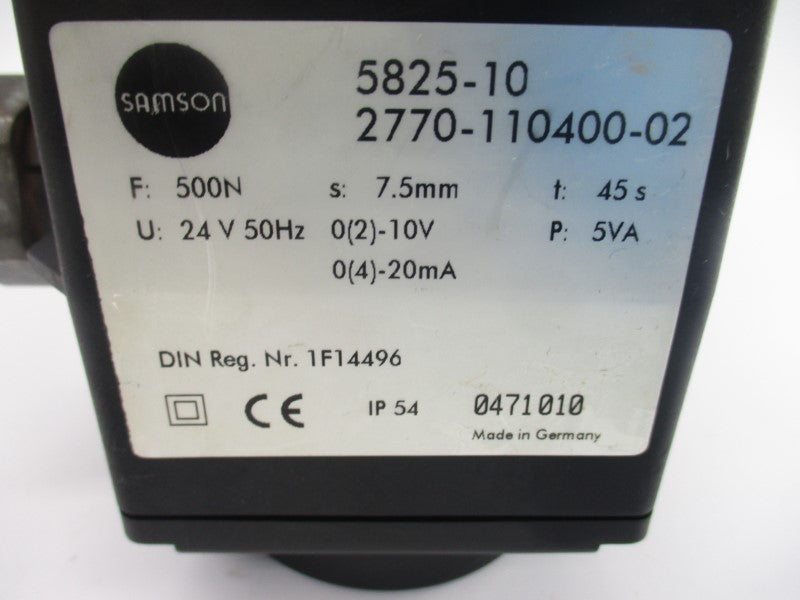SAMSON 5825-10 2770-110400-02 24V UNMP