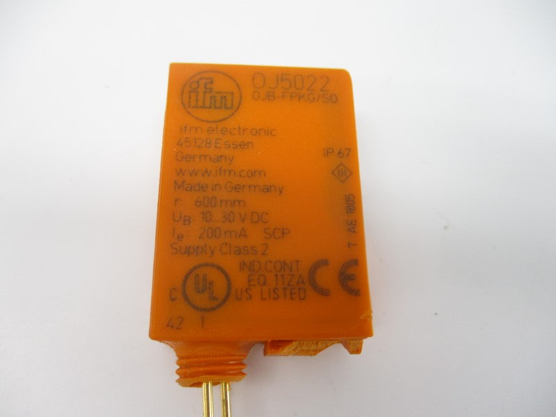 IFM EFECTOR OJB-FPKG/SO OJ5022 10-30VDC (AS PICTURED) NSNP