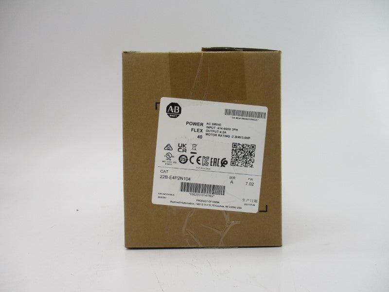ALEN BRADLEY 22B-E4P2N104 SER. A F/W 7.02 414-660V 5.3A NSMP