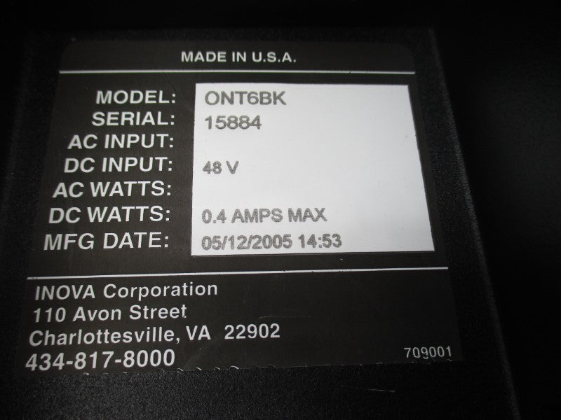 INOVA ONT6BK 48V 0.4A NSNP