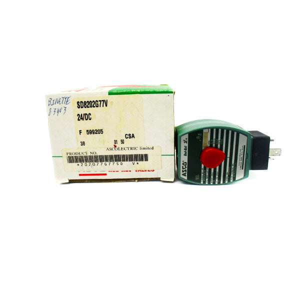 ASCO SD8202G77V 24VDC 15PSI 3/8" NSMP