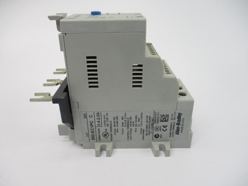 ALLEN BRADLEY 592-EC1PC SER. C 600VAC 0.4-2.0A (BR/WH) NSMP