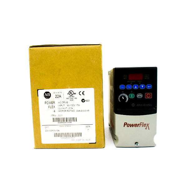 ALLEN BRADLEY 22A-V2P3N104 SER. A F/W 5.01 90-132V 9.0A NSMP