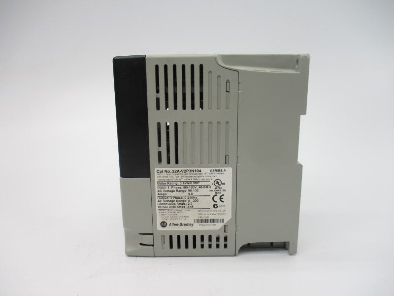 ALLEN BRADLEY 22A-V2P3N104 SER. A F/W 5.01 90-132V 9.0A NSMP