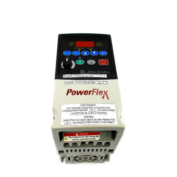 ALLEN BRADLEY 22A-B4P5N104 SER. A F/W 4.02 180-264VAC 5.2A NSNP