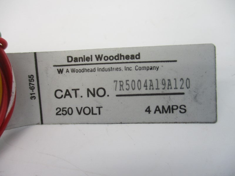 DANIEL WOODHEAD 7R5004A19A120 250V 4A NSNP