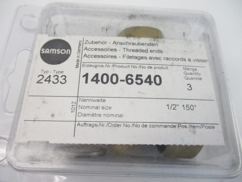 SAMSON 1400-6540 1/2" (PKG OF 3) NSMP
