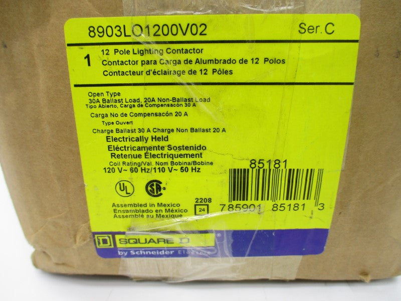SQUARE D 8903LO1200V02 SER. C 110/120V 30A NSMP