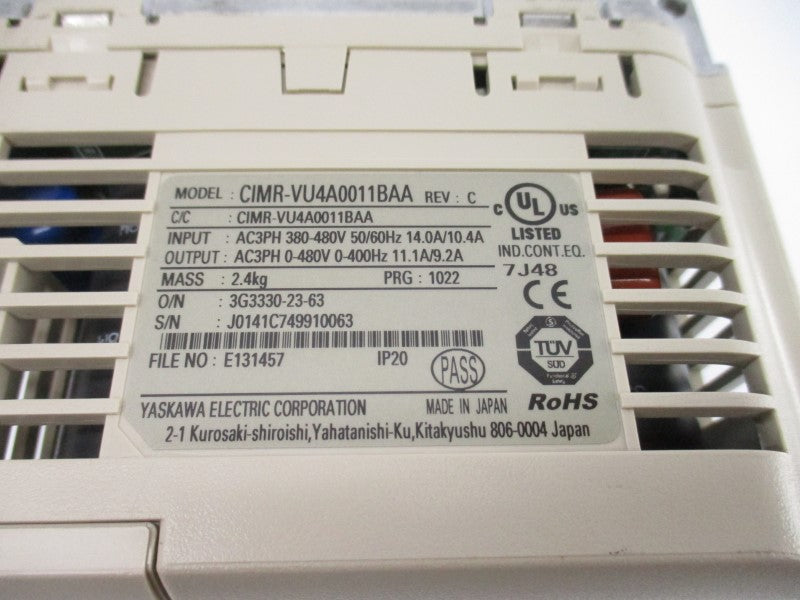 YASKAWA ELECTRIC CIMR-VU4A0011BAA 380-480V 14.0/10.4A NSNP