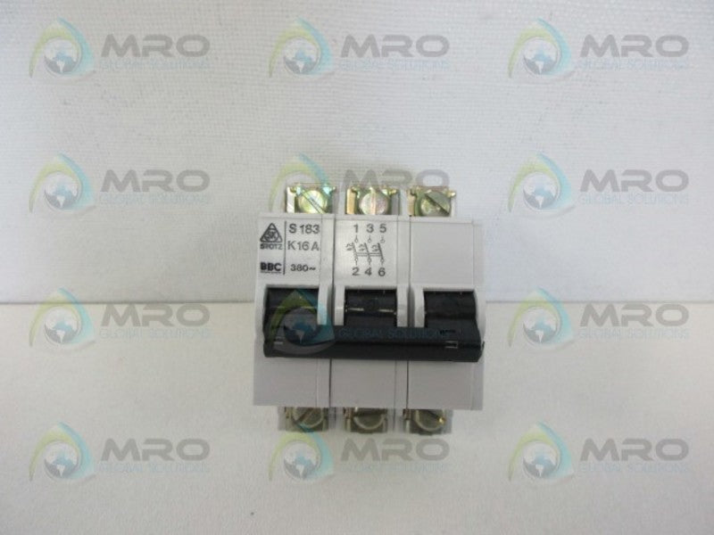 STOTZ KONTAKT S183 K16A 3PL CIRCUIT BREAKER NSNP
