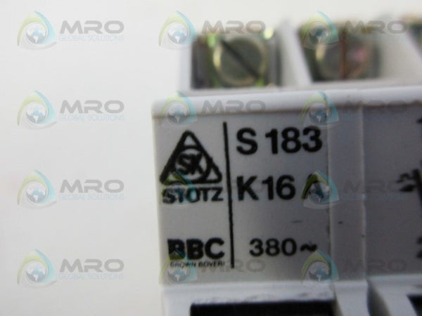 STOTZ KONTAKT S183 K16A 3PL CIRCUIT BREAKER NSNP