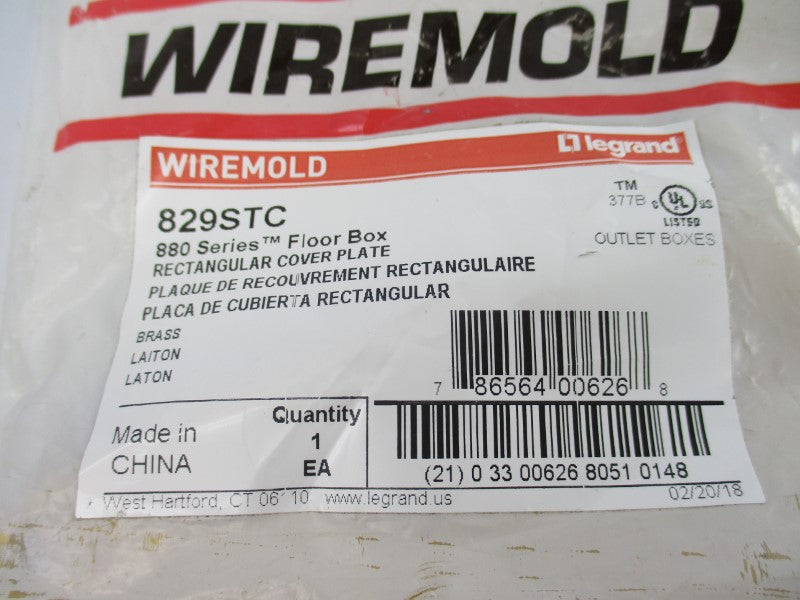 WIREMOLD 829STC NSMP
