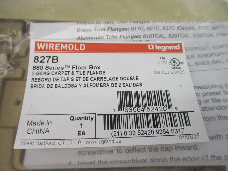 WIREMOLD 827B NSMP