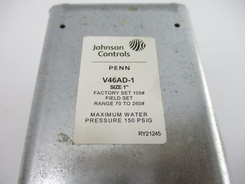 JOHNSON CONTROLS V46AD-1 70-260PSI 1" NSNP