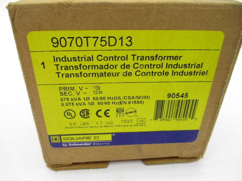 SQUARE D 9070T75D13 120V NSMP