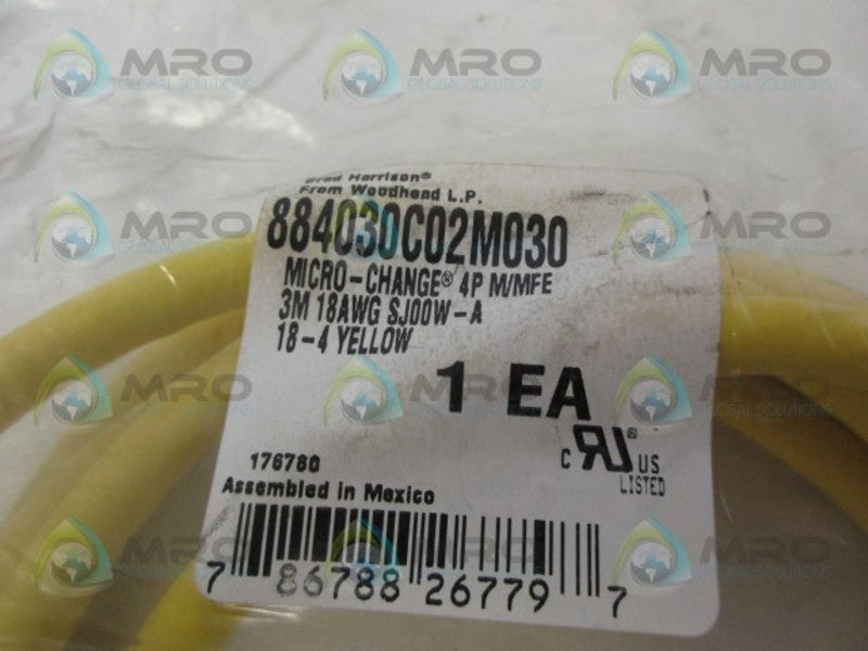 DANIEL WOODHEAD 884030C02M030 4P MALE/FEMALE *NEW IN FACTORY BAG*