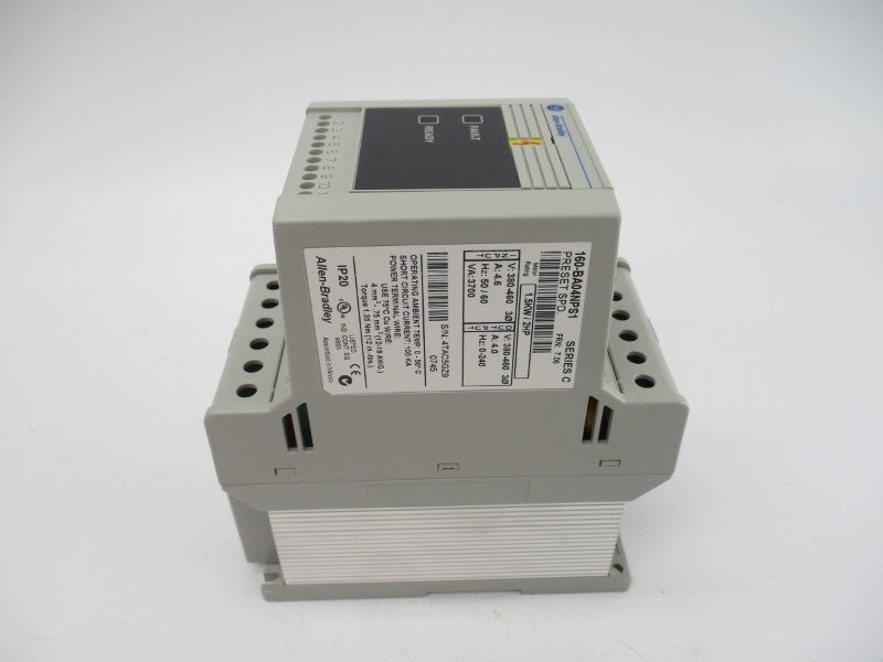 ALLEN BRADLEY 160-BA04NPS1 SER. C F/W 7.06 380-460V 4.6A (BR/WH) NSMP