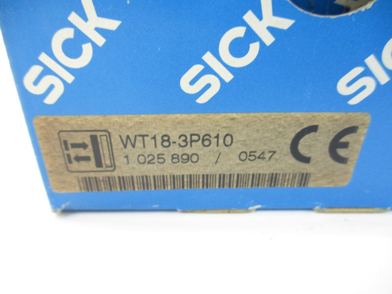 SICK WT18-3P610 1025890 10-20VDC 0.1A NSMP