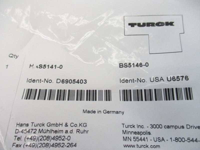 TURCK HAS5141-0 BS5146-0 NSMP