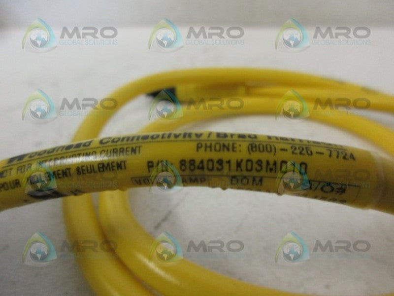 DANIEL WOODHEAD 884031K03M010 CORDSET *NEW NO BOX*