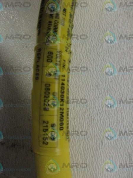 DANIEL WOODHEAD 114030K12M060 CORDSET *NEW NO BOX*
