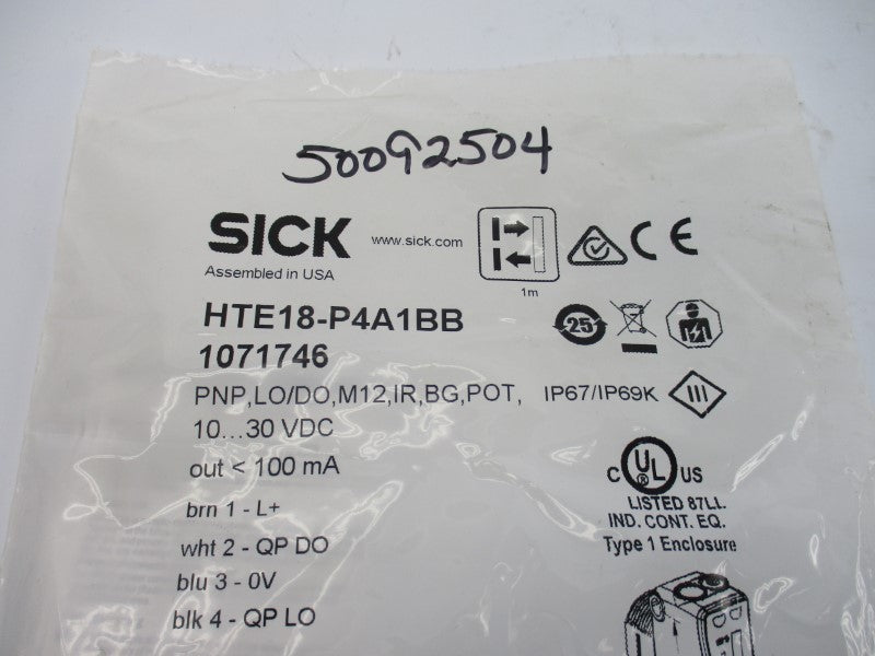 SICK HTE18-P4A1BB 1071746 10-30VDC NSMP
