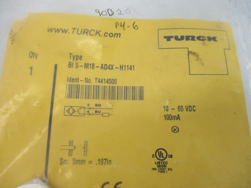 TURCK BI5-M18-AD4X-H1141 T4414500 10-65VDC NSMP