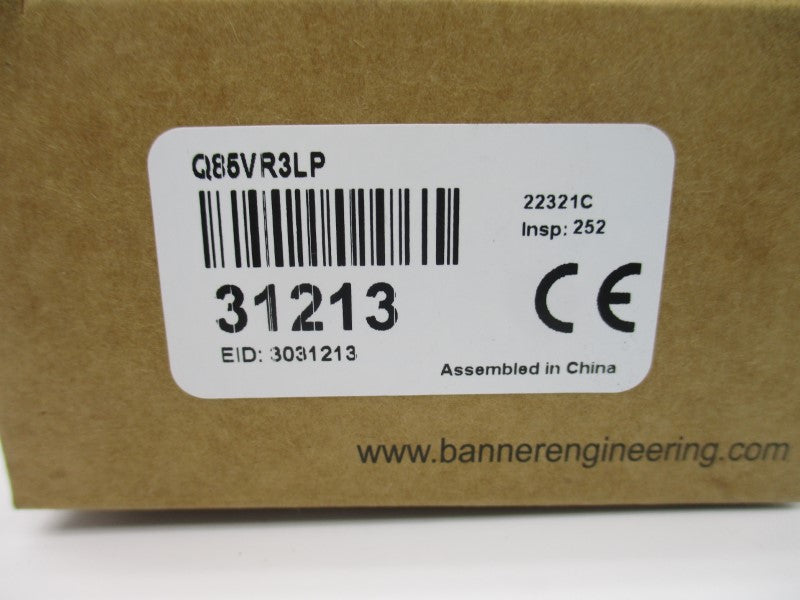 BANNER ENGINEERING Q85VR3LP 31213 250VAC 3A NSMP