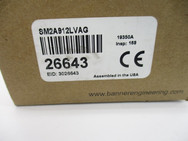 BANNER ENGINEERING SM2A912LVAG 26643 24-250VAC NSMP