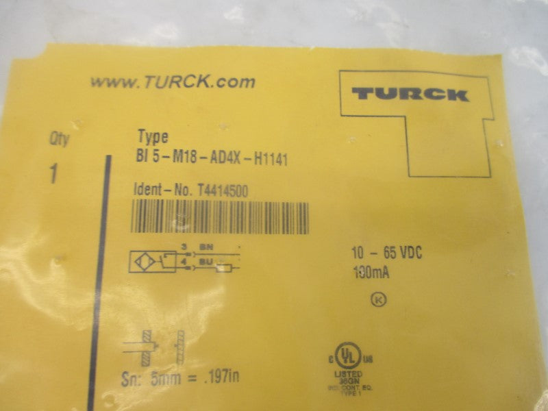 TURCK BI5-M18-AD4X-H1141 T4414500 10-65VDC NSMP