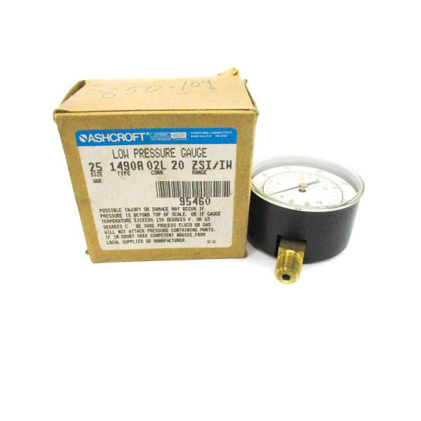 ASHCROFT 251490A02L20ZSI/IW 0-35PSI NSMP