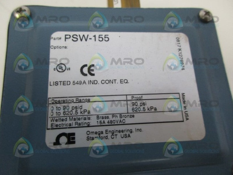 OMEGA PSW-155 PRESSURE SWITCH NSMP