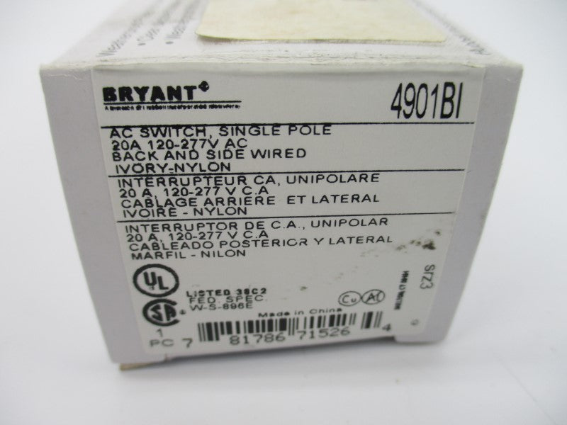 BRYANT 4901BI 120-277V 20A NSMP