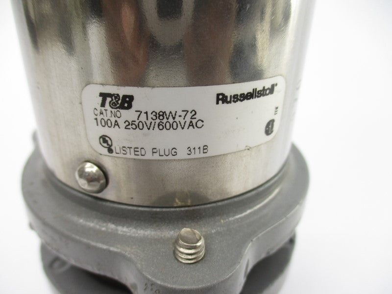 T&B 7138W-72 250/600VAC 100A NSNP