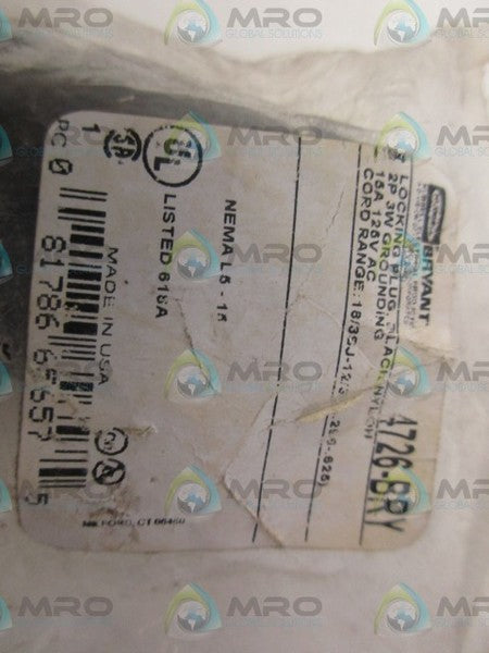 HUBBEL 4726-BRX *NEW IN FACTORY BAG*