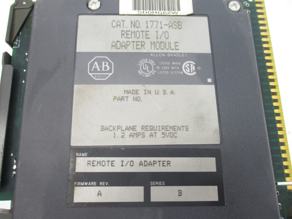 ALLEN BRADLEY 1771-ASB SER. B F/W A 5VDC 1.2A UNMP