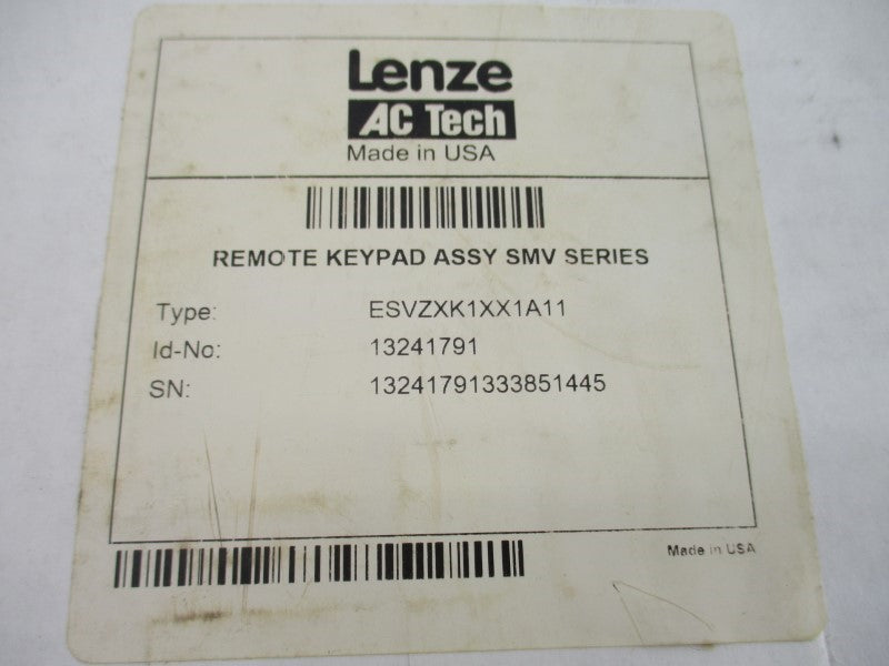 LENZE ESVZXK1XX1A11 13241791 NSMP
