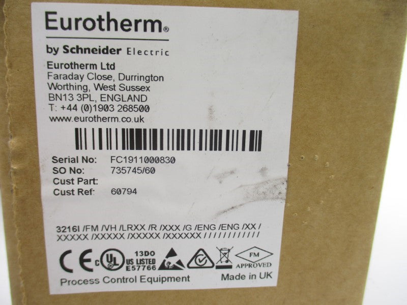 EUROTHERM 32161/FM/VH/LRXX/R/XXX/G/ENG/ENG 100-230VAC NSMP