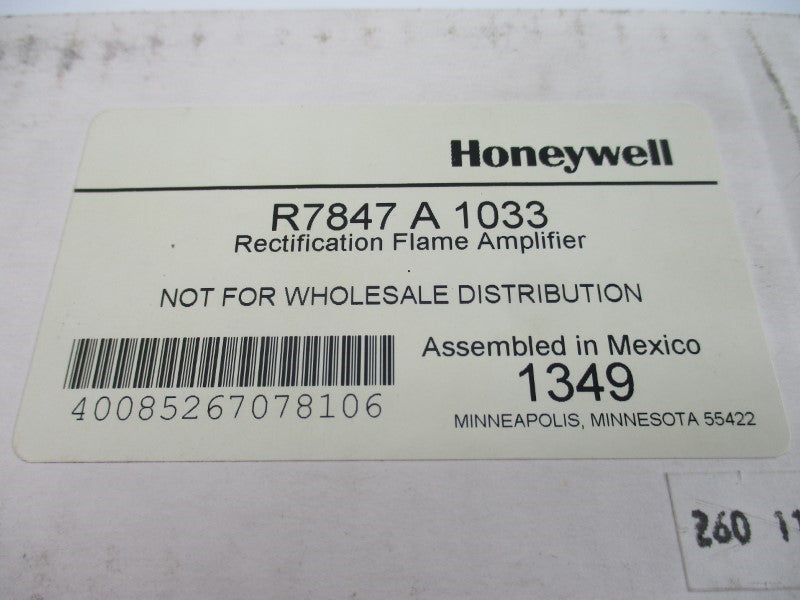 HONEYWELL R7847A1033 1.25VDC 2/3S NSMP