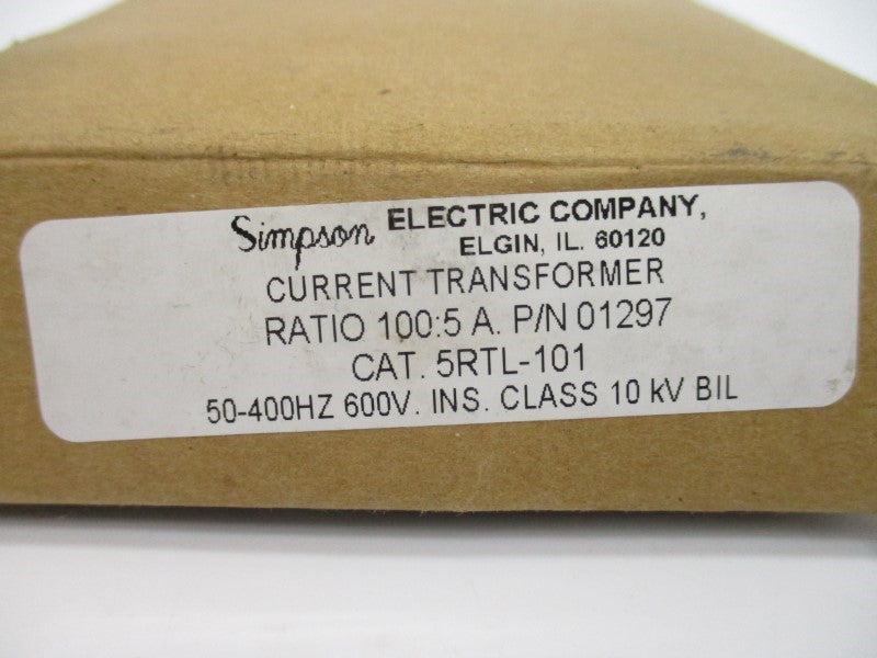 SIMPSON 01297 5RTL-101 600V NSMP