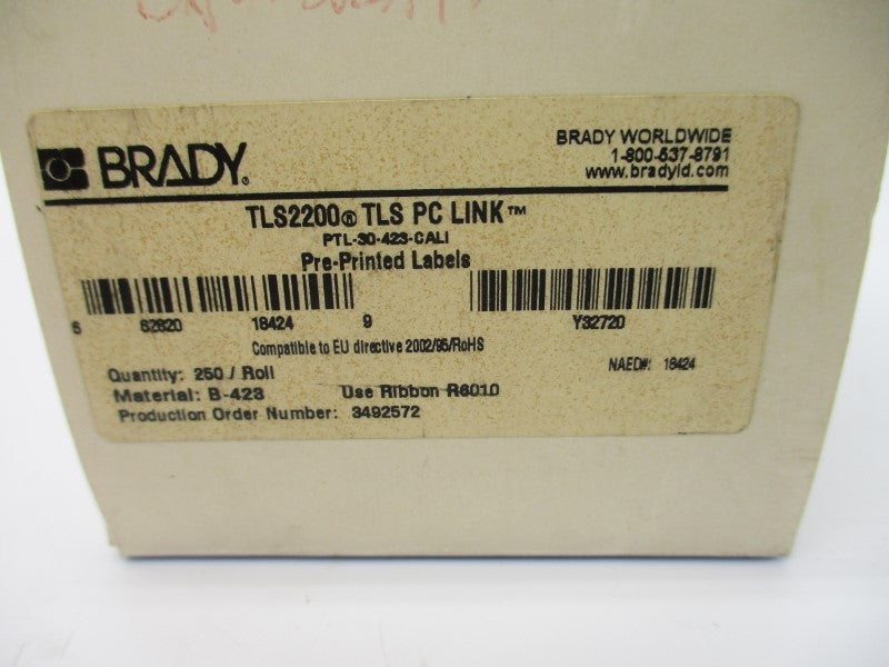 BRADY PTL-30-423-CALI NSMP