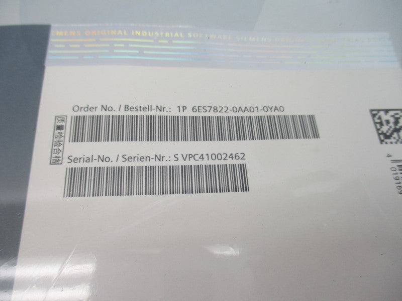 SIEMENS 6ES7822-0AA01-0YA0 NSFS